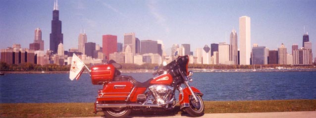 Motorcycle on Chicago Lake Front